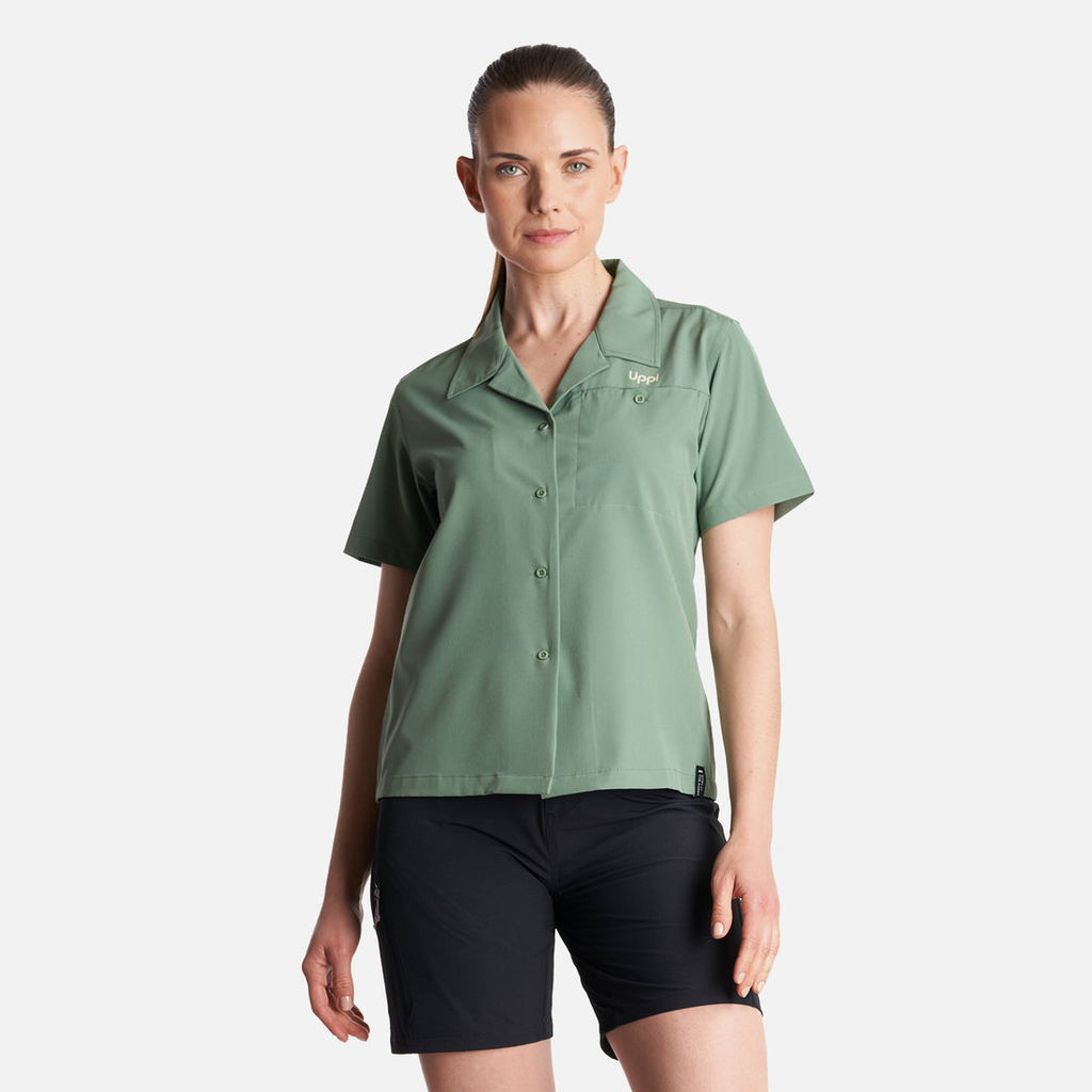 Miniatura Camisa Mujer Murallon Q- Dry Shirt - Color: Verde Claro