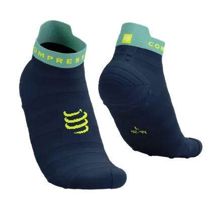 Pro Racing Socks Run Low ULTRALIGHT v4.0 Dess Bues/Eggshell Blue/Green Sheen