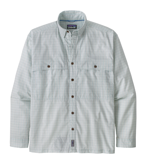 Camisa De Hombre L/S Island Hopper Shirt - Color: Celeste