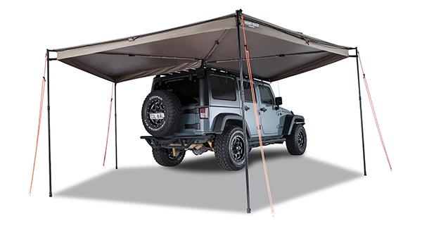 Toldo Plegable 270 Grados Costado Pasajero Con Pilares En La Estructura -