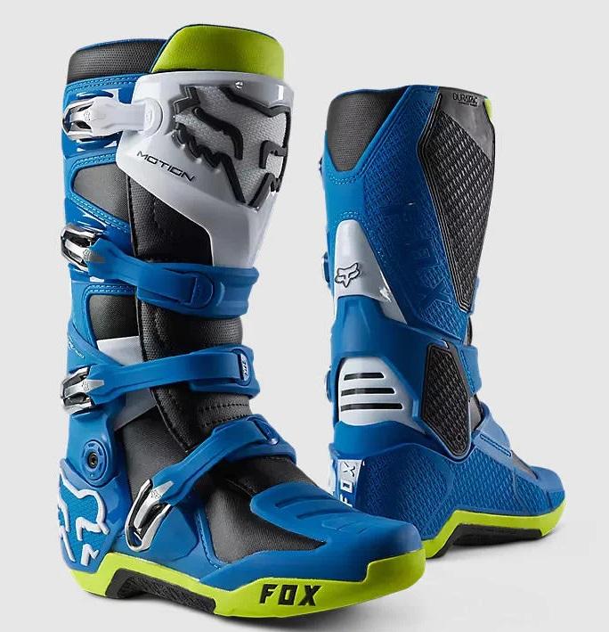 Botas Moto Motion - Color: Azul-Amarillo