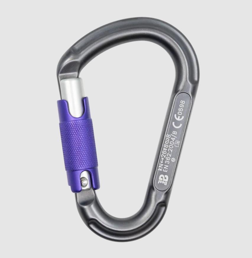 Mosquetón Aluminio Hms 3 Tiempos 26kN Be Lock 3-Matic