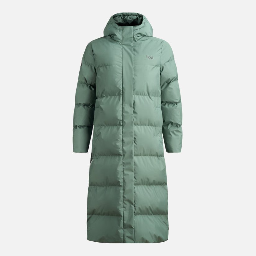 Chaqueta Mujer Long And Warm Steam Pro Hoody Jacket - Color: Verde Musgo