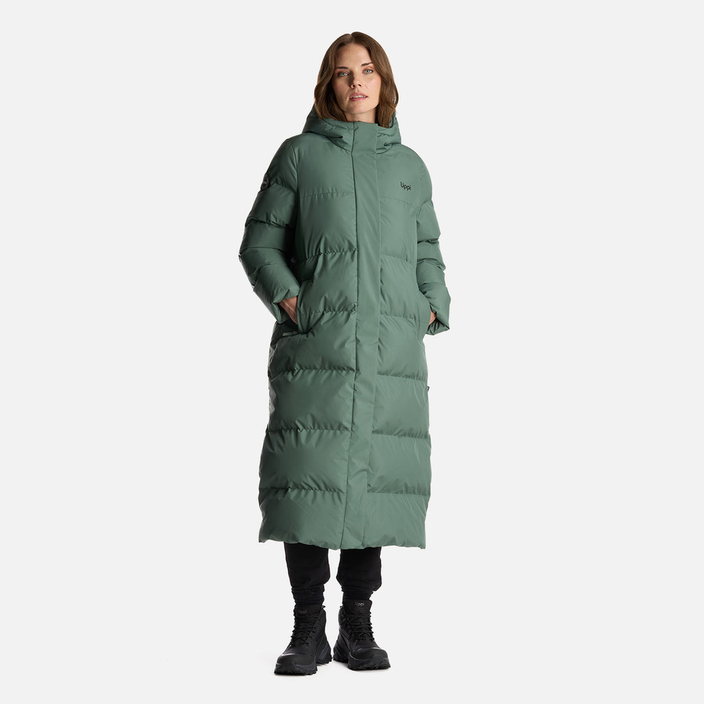 Miniatura Chaqueta Mujer Long And Warm Steam Pro Hoody Jacket - Color: Verde Musgo