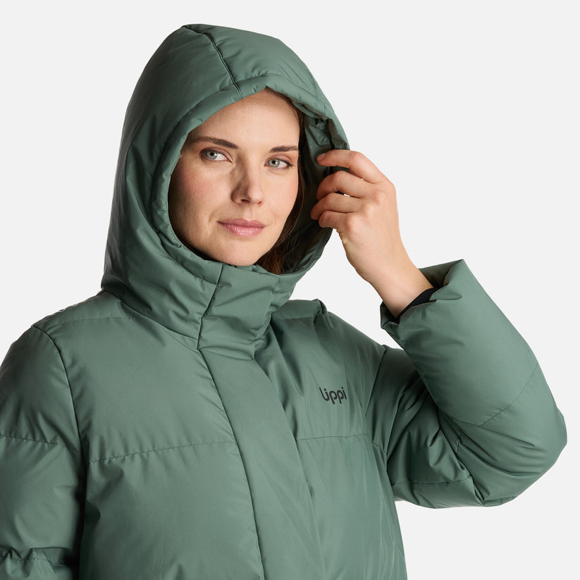 Miniatura Chaqueta Mujer Long And Warm Steam Pro Hoody Jacket - Color: Verde Musgo