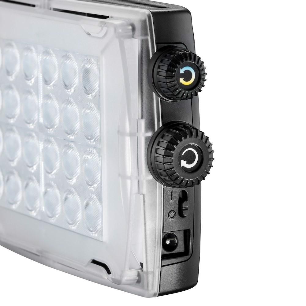 Miniatura Luz Para Camara Led Croma2 Con Difusor De Gel Y Rótula -