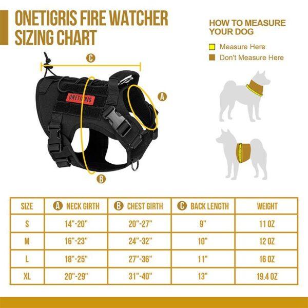 Miniatura Arnes de Perro Fire Watcher 2.0 - Color: Negro