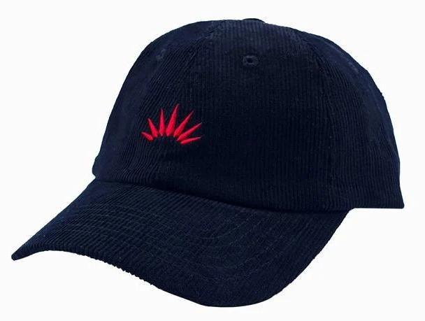 Gorra Cap Dad Corduroy  - Color: Black Red