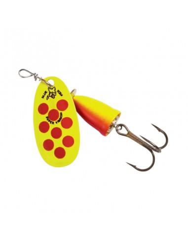 Señuelo Spinner Vibrax Bfs Hp N 4 - Color: Amarillo Lunares Rojos