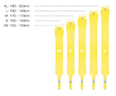 Pieles Skí Climb 2.0 Ready2Climb 100 mm V2 - Color: Amarillo