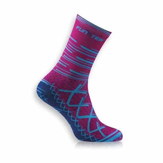 Miniatura Calcetines Ciclismo - Talla: L (40-43), Color: Morado