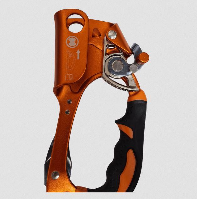 Bloqueador – Ascendedor De Puño Quick Roll Con Polea (Derecho) - Color: Naranja