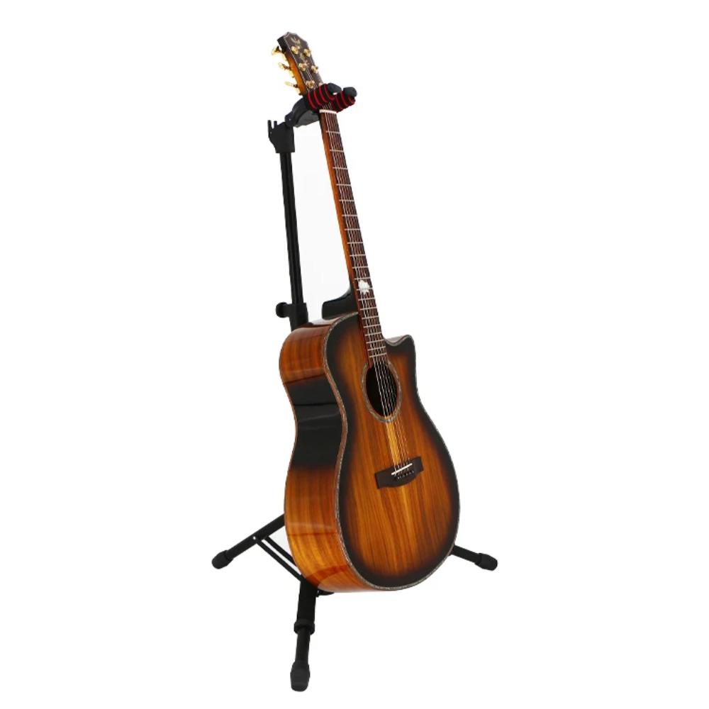 Miniatura Atril Con Seguro Para Guitarra Y Bajo JA-A35 - Color: Negro
