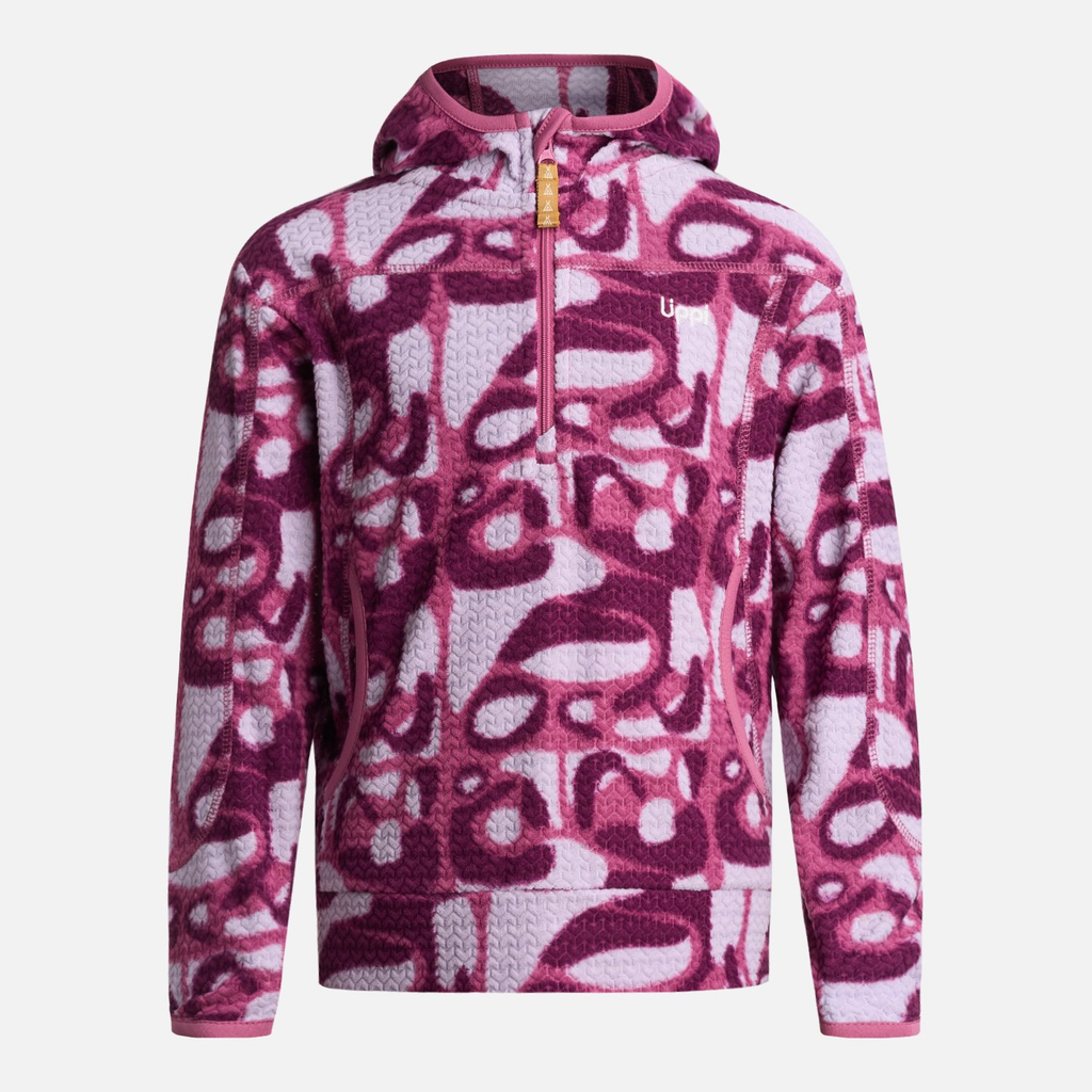 Poleron Niña Saltamontes Nano-F 14 Zip Hoody - Color: Print Rosado