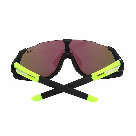 Lente Multisport Con 2 Micas Y Clip Optico - Color: Verde