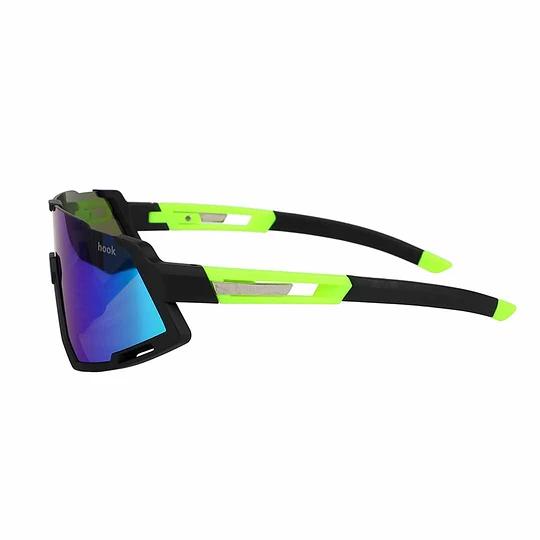 Miniatura Lente Multisport Con 2 Micas Y Clip Optico - Color: Verde