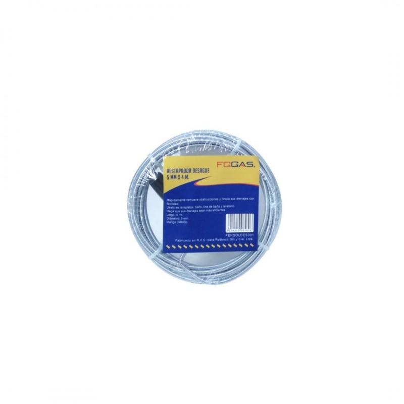 Destapador Desague 5 mm x 4m -