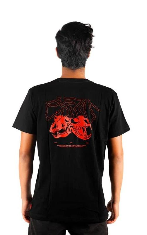 Polera Tee Trail 2021 - Color: Black Red