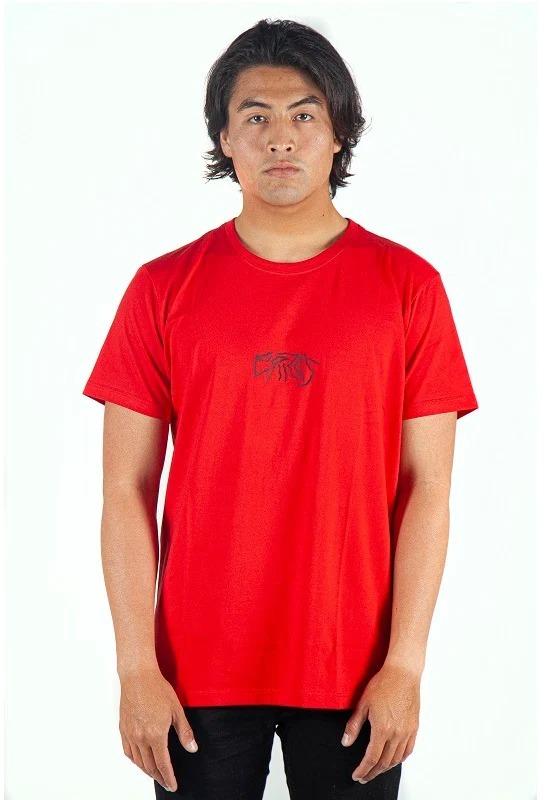 Miniatura Polera Tee Trail 2021 - Color: Red Black