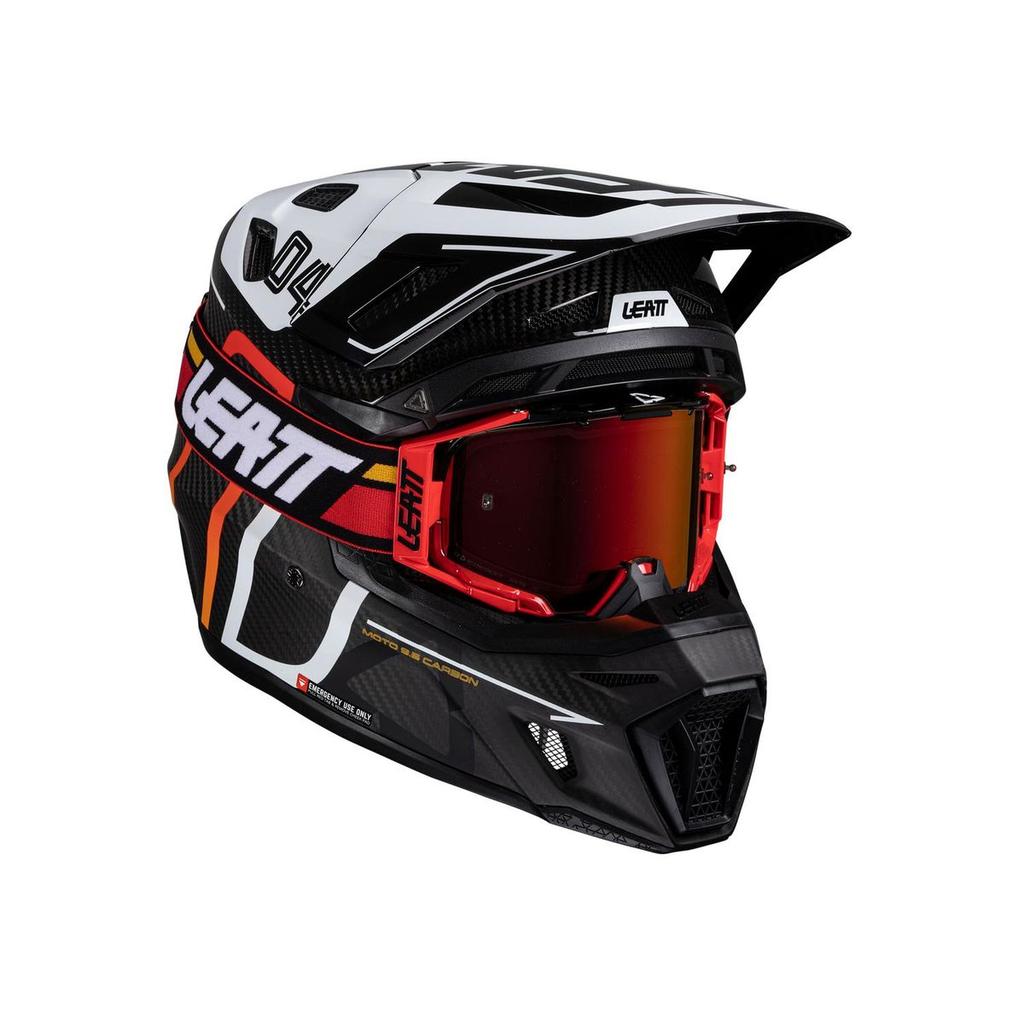 Kit Casco Moto 9.5 Antiparra 6.5 Iriz V25 Carbono