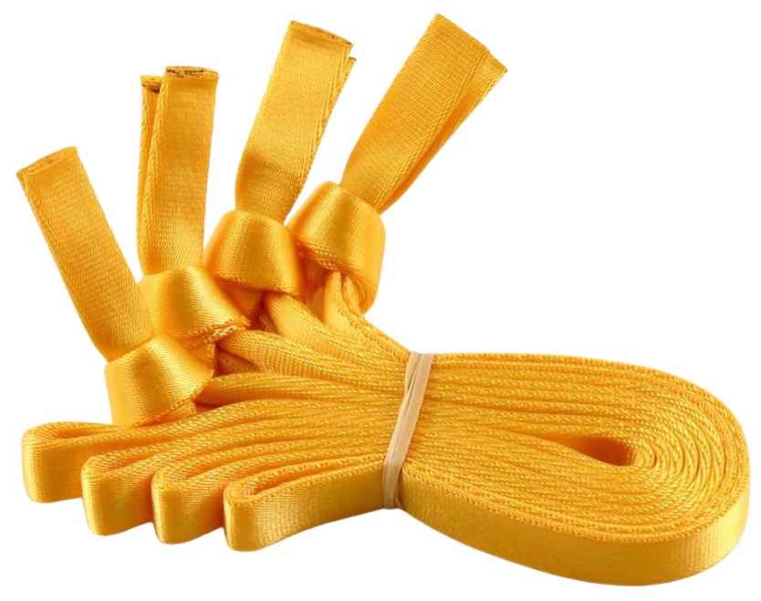 Pack 4 Unidades De Juego De Manillas De Cinta Para Camilla - Color: Amarillo