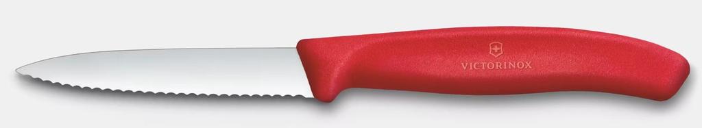 Miniatura Cuchillo mondador Swiss Classic - Color: Rojo