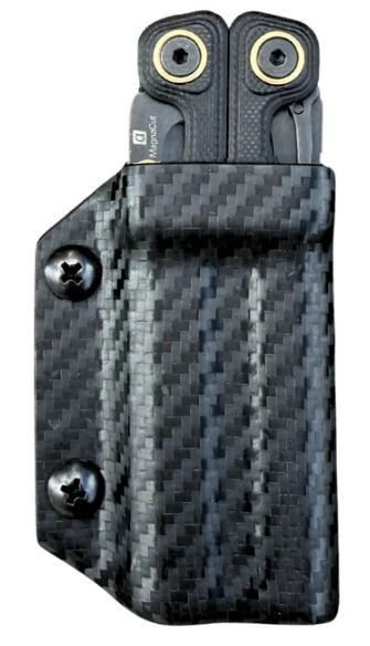 Miniatura Funda de Kydex para Leatherman WAVE ALPHA - Color: Carbón Negro