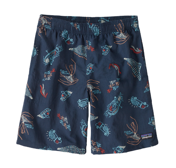 Shorts Trajes De Baño Baggies Para Niños 7 Con Forro - Color: Azul
