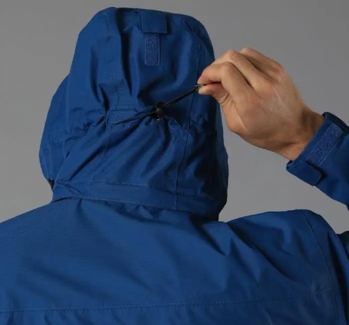 Miniatura Chaqueta Hombre Impermeable con Gorro Desmontable - Color: Azul