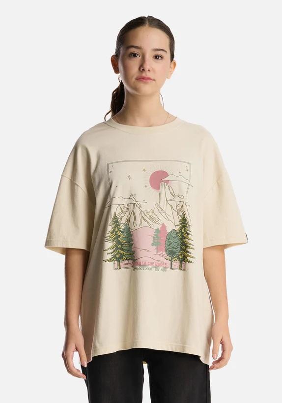 Polera Teen Girl Psychedelic Oversize T-Shirt