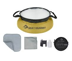 Camp Kitchen Clean-Up Kit 6 Piece Set - Color: Black