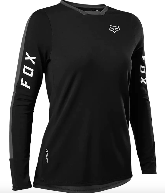Polera Bicicleta Mujer Defend Pro Manga Larga - Color: Negro