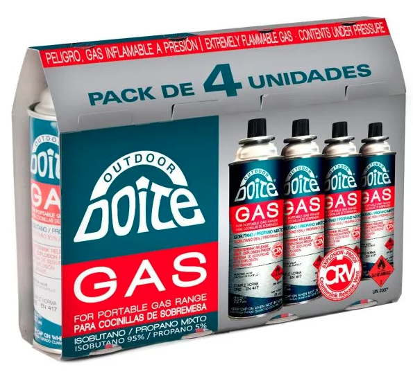 Pack 4 Unidades Gas 227 Grs -