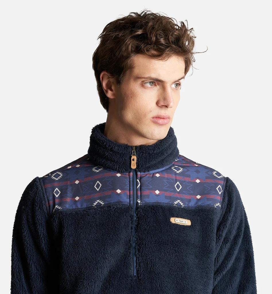 Miniatura Poleron Hombre Baggy Sweatshirt - Color: Azul Marino , Talla: L