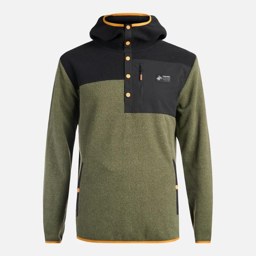 Poleron Hombre Tokerau Hoodie - Color: Verde Militar