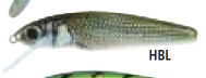 Miniatura Señuelo de Pesca Minnow 7cm / 6gr - Color: HBL