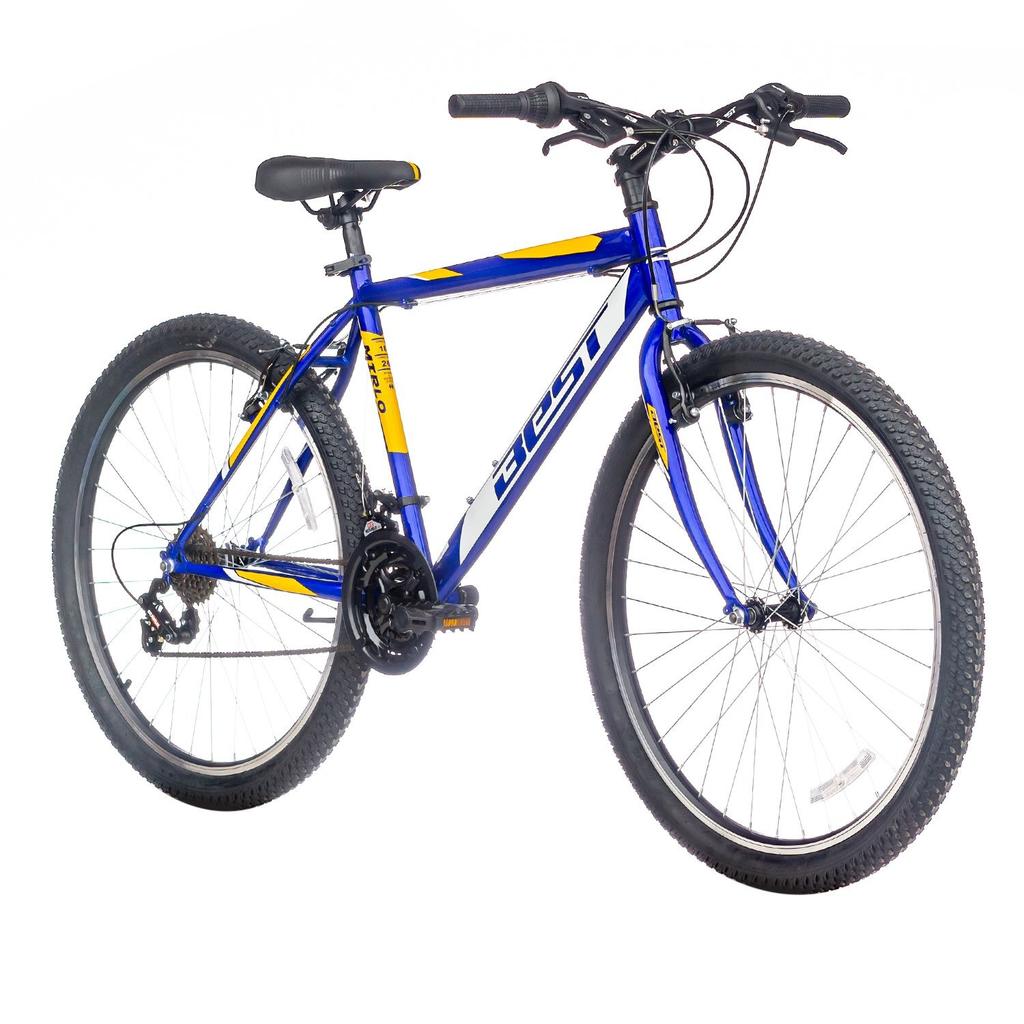 Miniatura Bicicleta Mirlo Full Rigida Aro 26 Varon Acero 18V. V-Brake Talla 18 - Color: Azul/Amarillo/Blanco