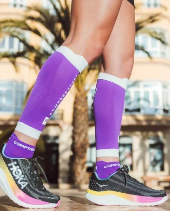 Miniatura Pro Racing Socks Run Low v4.0 - Color: Violeta-Blanco