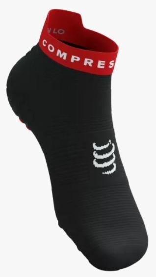 Miniatura Pro Racing Socks Run Low v4.0 - Color: Negro-Rojo