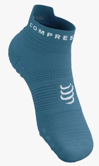 Miniatura Pro Racing Socks Run Low v4.0 - Color: Celeste-Blanco