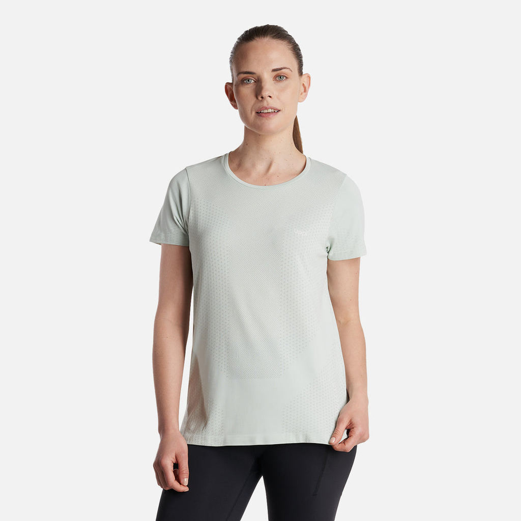 Miniatura Polera Mujer 4 Run Seamless Trail Short Sleeve T-Shirt - Color: Celeste