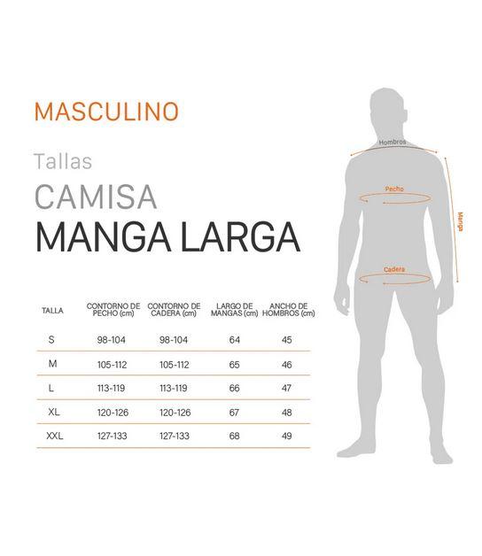 Camisa Manga Larga Elden Hombre - Color: Blanco