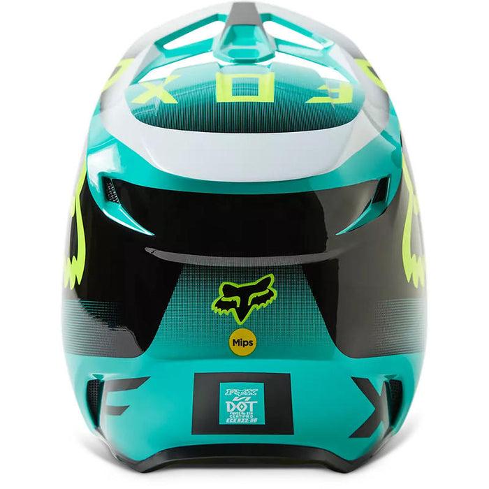 Miniatura Casco Moto Niño V1 Leed - Color: Celeste