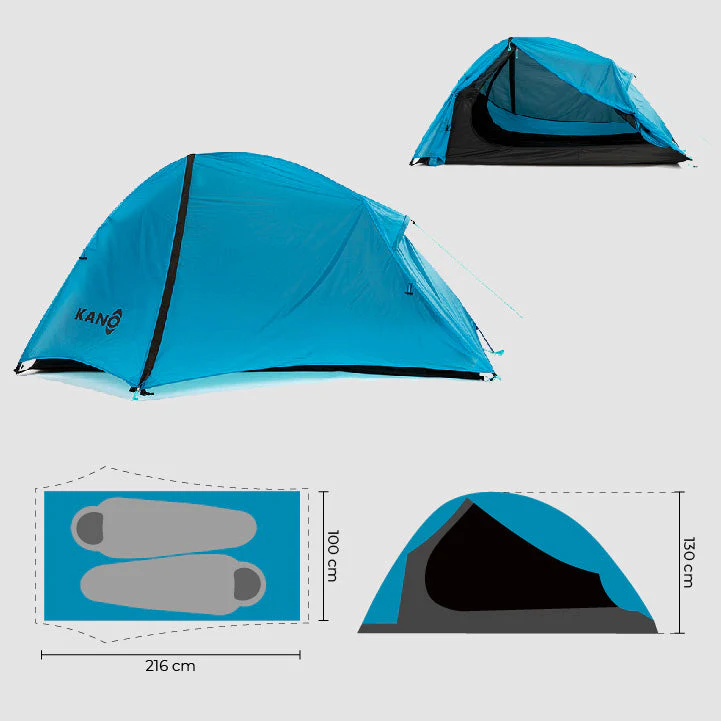 Carpa Tecnica Neltume Camping 2 Personas Impermeable Pro -
