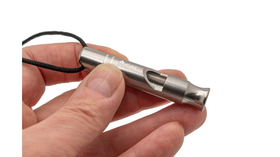 Silbato Rescue Metal Whistle 2-Pack - Color: Plateado