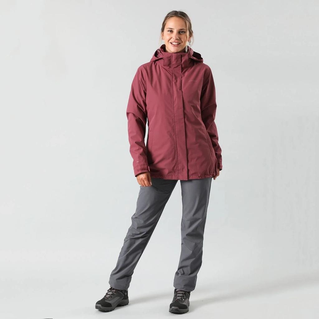 Miniatura Chaqueta Mujer 3 En 1 Andesgear Cochamo - Color: Borgoña