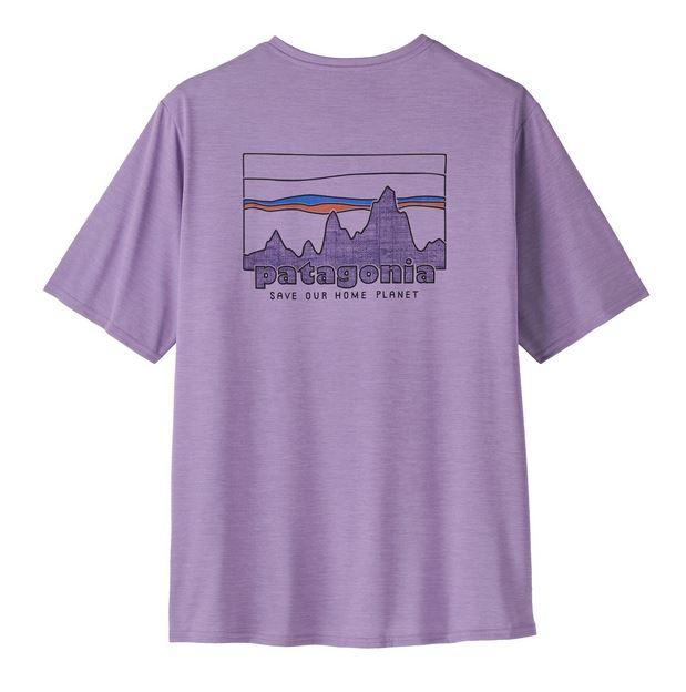 Polera Hombre Capilene Cool Daily Graphic - Color: Violeta