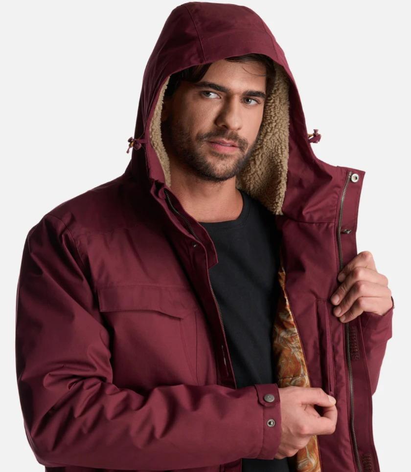 Miniatura Chaqueta Hombre Yak - Color: Burdeo