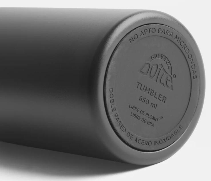 Miniatura Mug Tumbler 650 Ml  - Color: Negro