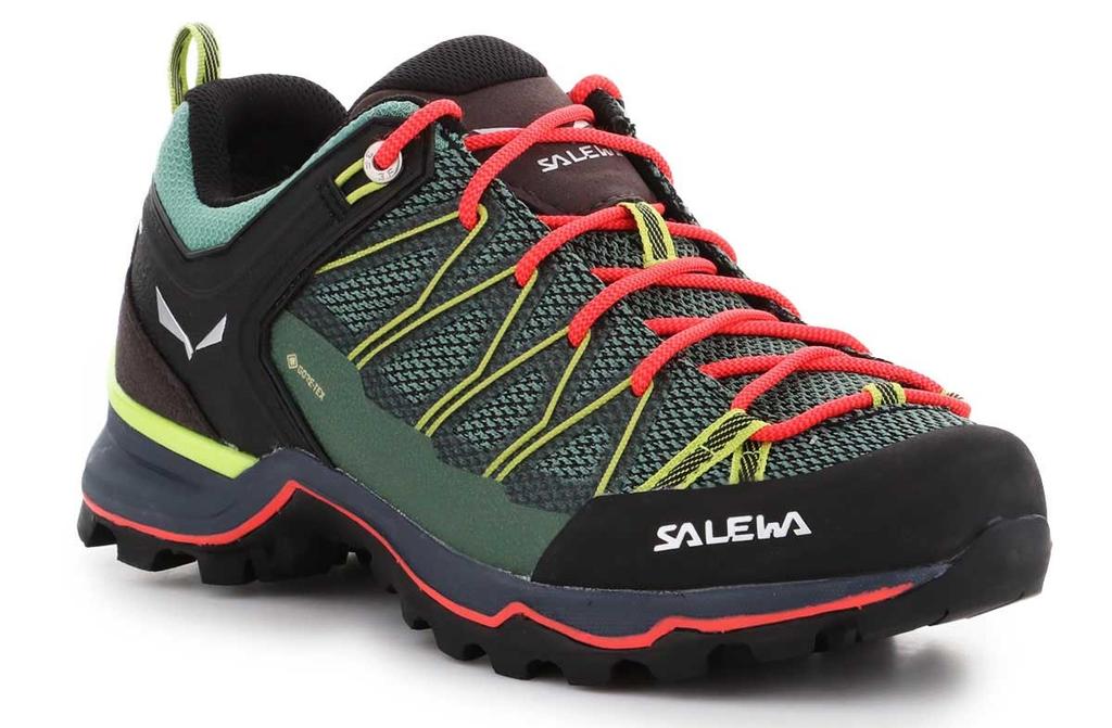 Miniatura Zapatilla Mujer Mtn Trainer Lite Gtx - Color: Feld Green/ Fluo Coral